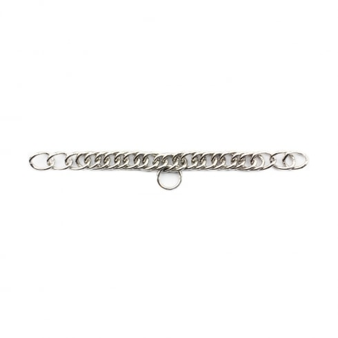 Kinnkette aus Edelstahl mit 24 Ringen und einer Länge von 24,5 cm