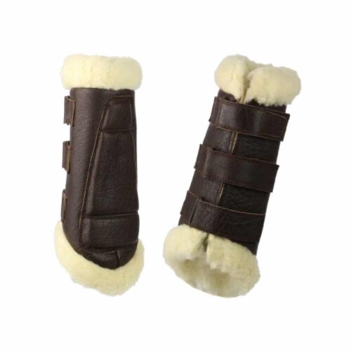 Horse boots for Working Equitation Brown Rear Picadera