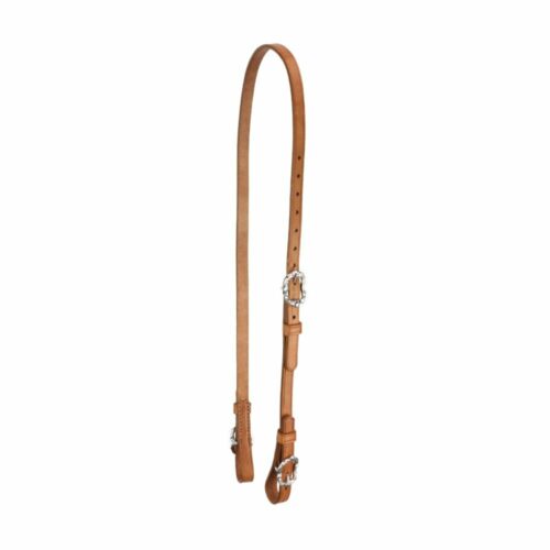 semi bridle and crownpiece with cheekpiece for curb bit in natural brown leather with silver cortesia buckles from Picadera