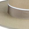 Felt hat for riding in beige with hatband at Picadera