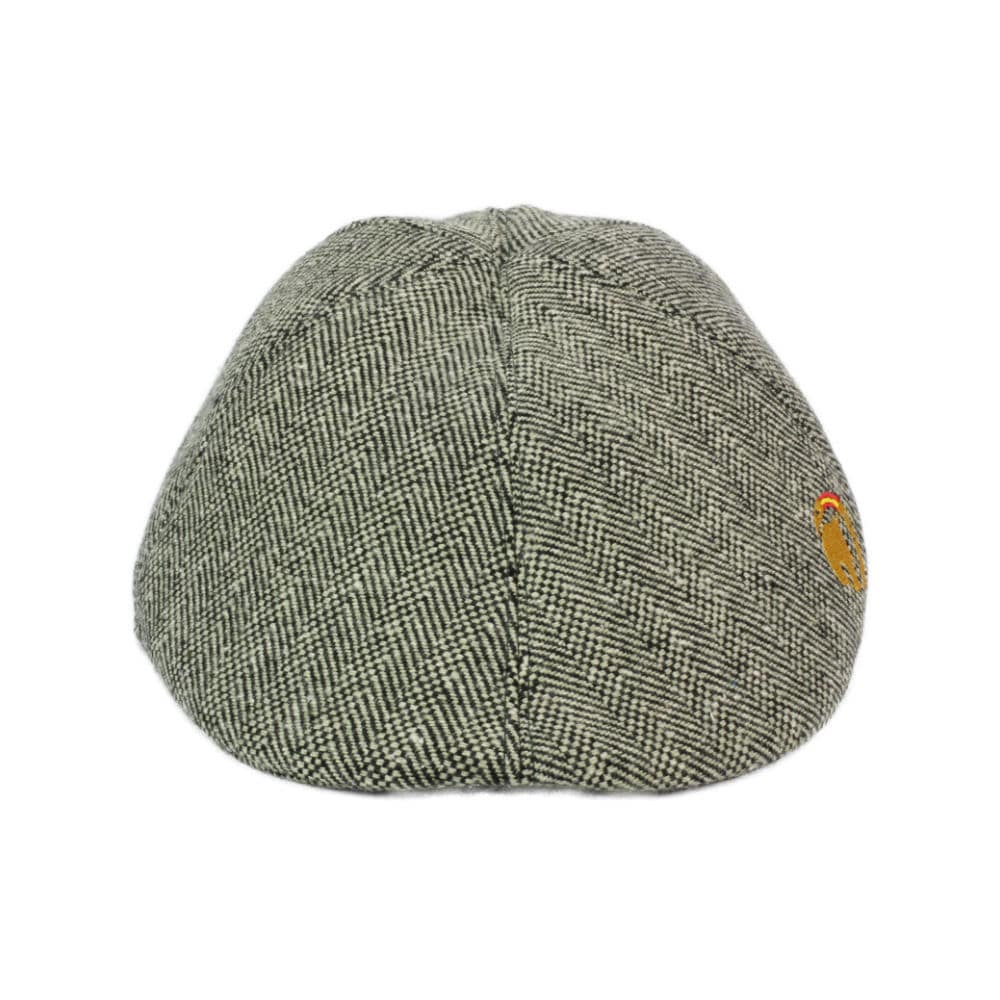 Flatcap Vaquera Hat with Horse Embroidery Green by Picadera Front View