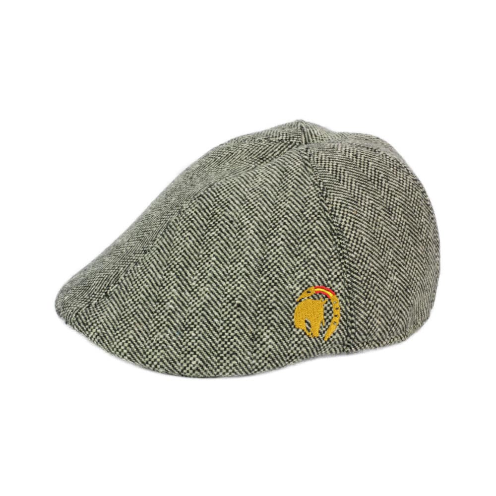 Flatcap Vaquera Hat with Horse Embroidery Green bei Picadera