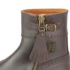 Spanish ankle boot Ibera Brogue for riding and everyday life in brown detail view at Picadera
