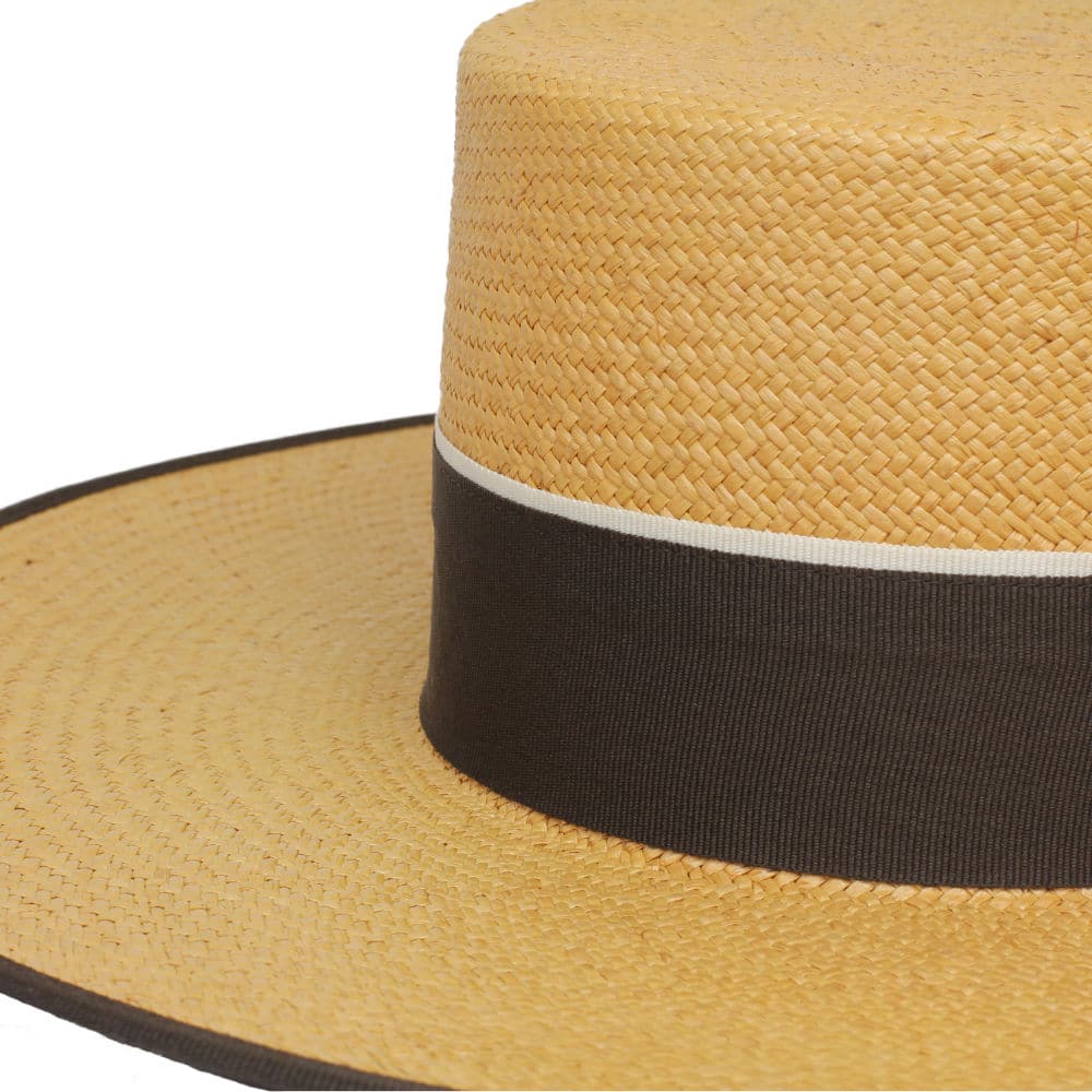 Chic Cordobes Straw Hat for Riding with Matching Hatband at Picadera