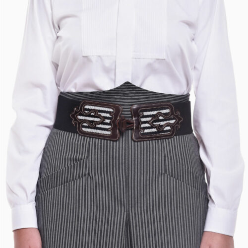 Waist belt for Spanish riding skirt in black by Picadera