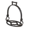 Baroque Stirrups Campo made of black burnished stainless steel with Picadera