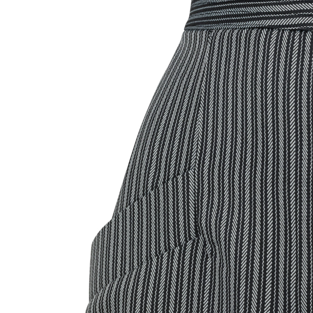 Trouser skirt for riding and everyday wear model Vaquera in black striped with pockets at Picadera